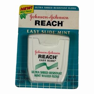 Vintage 1997 Johnson & Johnson Reach Ultra Shred Mint Waxed Floss Sealed